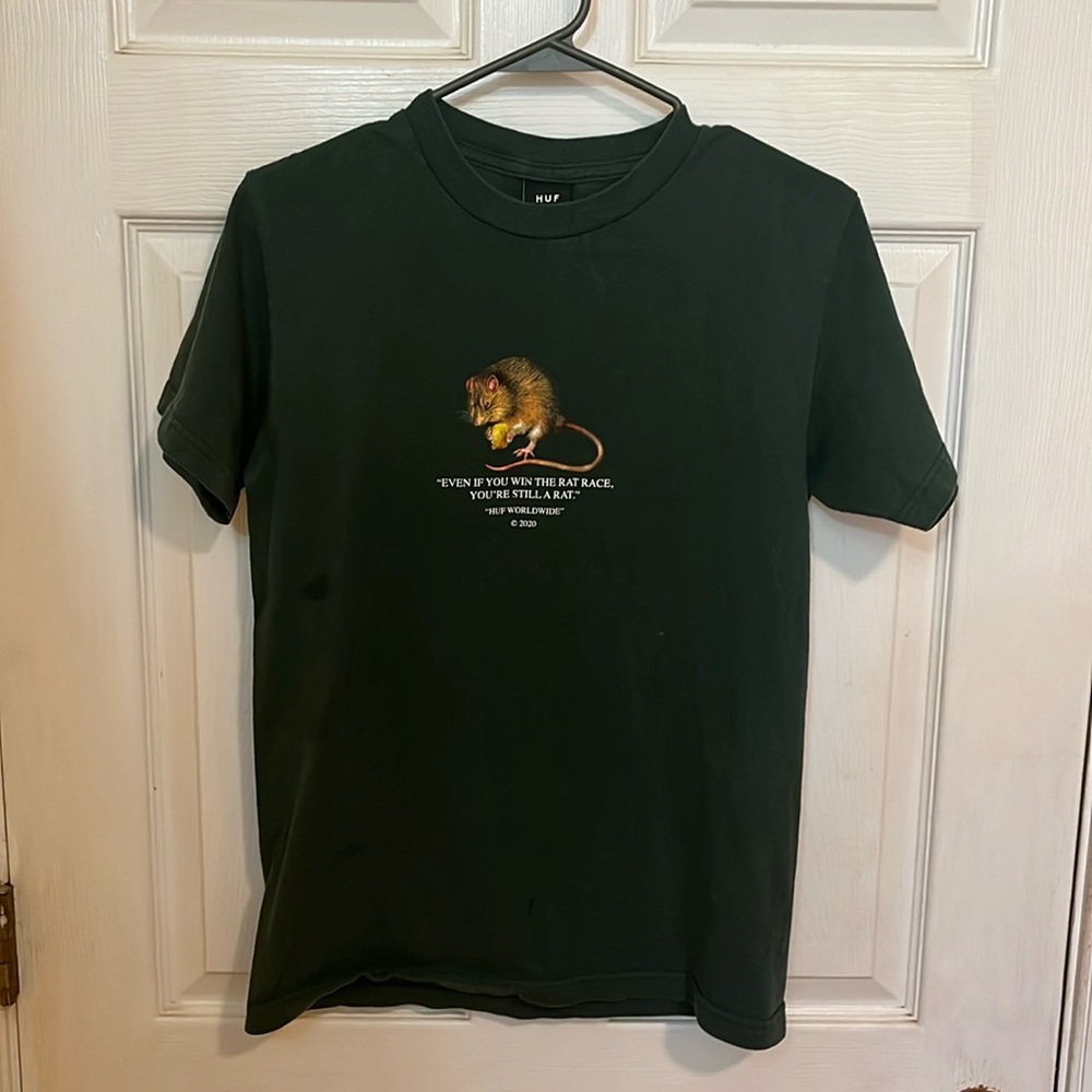 HUF Rat Race Dark Green T-Shirt
